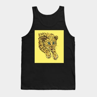 Leopard Cub drawing Tank Top